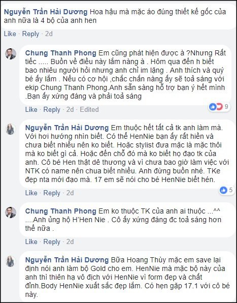 Vừa ngầm tố HHen Niê mặc váy nhái, NTK Chung Thanh Phong đã rút lại vì không muốn đẩy sự việc xa hơn